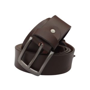 (big Size) – Men Buffalo Plain Leather Belt | Waist Belt For Boys & Mens (dark Brown)