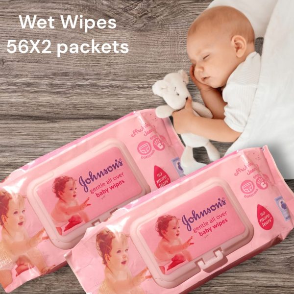 ( Pack Of 2)johnson’s Baby Skincare Wipes Wet Wipes